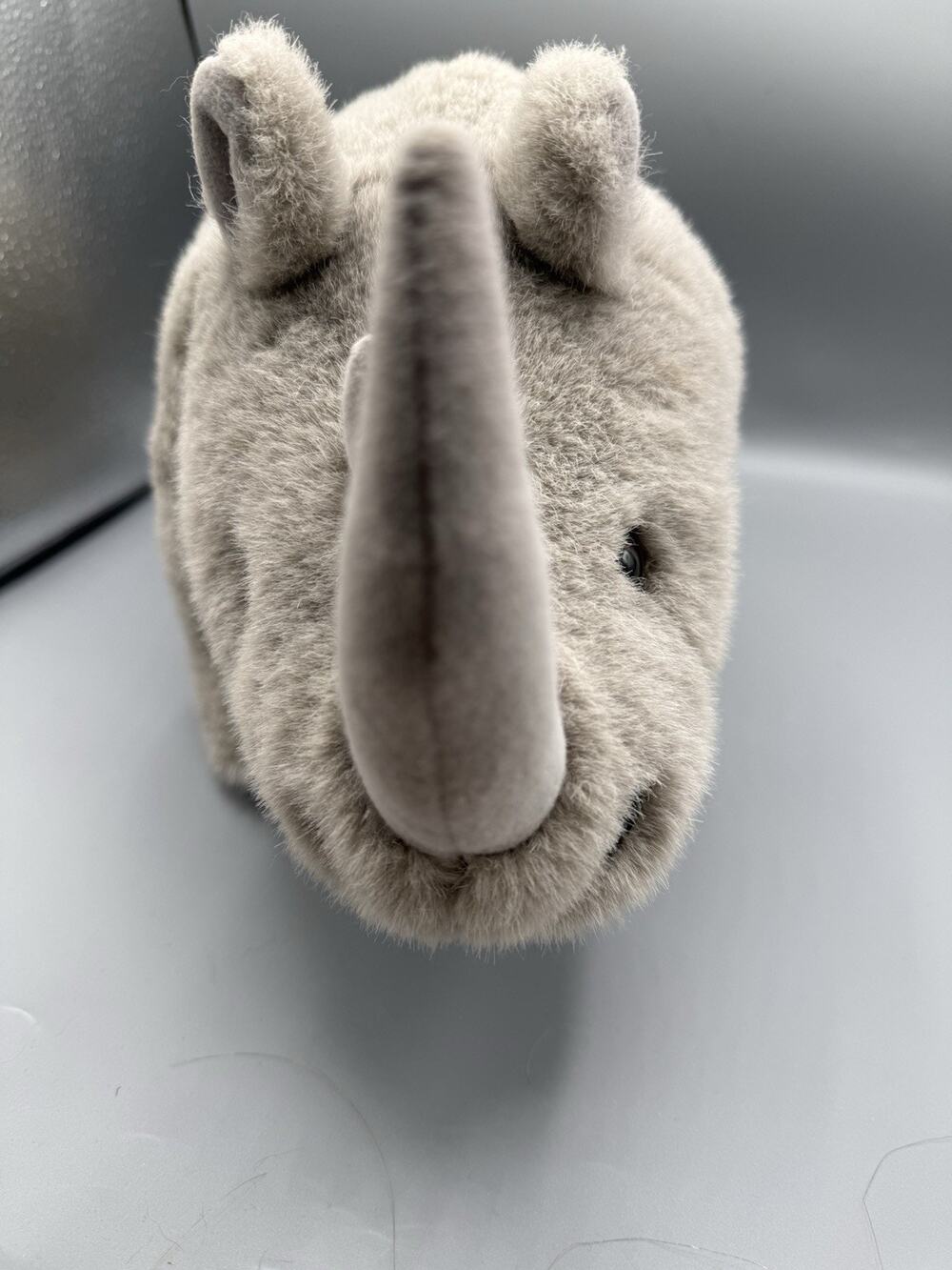 Applause 1985 Rhinoceros Rhino Plush Realistic Gray Stuffed Animal